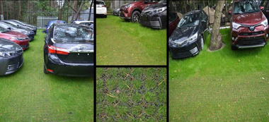 Kratka trawnikowa, zielona 50cm x 50cm x 5cm