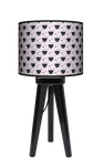 Lampa stołowa - trójnóg drewniana mała - Black Cat