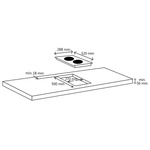 Płyta indukcyjna z 2 palnikami, dotykowa, szklana, 3500 W