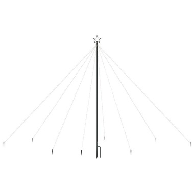   Choinka z lampek ułożonych w wodospad, 576 diod LED, 3,6 m