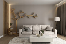 Designerski Regał na Książki w Kształcie drzewa – Naturalne Drewno