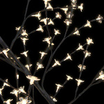   Drzewko z lampkami, 128 LED, ciepły biały, kwiat wiśni, 120 cm