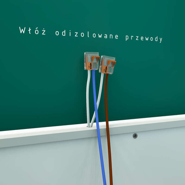 Lustro owalne złote LED 60x125 Piaskowane