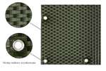 Mata rattanowa dwustronna oczkowana na wymiar kolor zielony RD12
