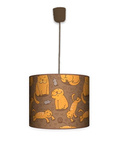 Lampa wisząca mała- Cat (pomarańczowe kotki, do pokoju dziecięcego)