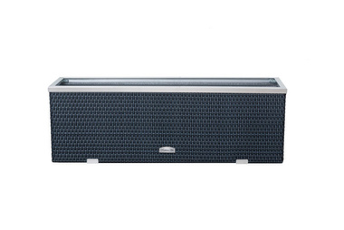 Donica ogrodowa technorattanowa 150x39x50 Stalowy