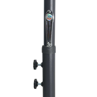 Parasol ogrodowy na słupku stalowym, 300 x 250 cm, antracytowy