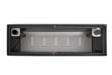 Donica tarasowa z technorattanu z nawodnieniem i dociepleniem 95 x 30 x 43 cm RD06