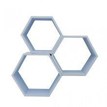 Półki plaster miodu heksagon 3 w 1 CMURKA NA NIEBIE bez plecków