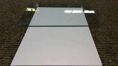 Zegar na szkle ścienny 60x30 cm-kamień
