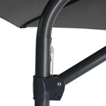 Parasol ogrodowy na słupku stalowym, 300 x 250 cm, antracytowy