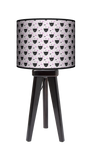 Lampa stołowa - trójnóg drewniana mała - Black Cat