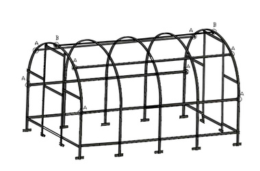  BALTIC EXPORT szklarnia ogrodowa 3x4mx6mm