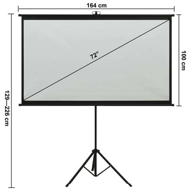   Ekran projekcyjny ze stojakiem, 72'', 16:9