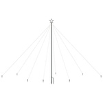  Choinka z lampek ułożonych w wodospad, 576 diod LED, 3,6 m