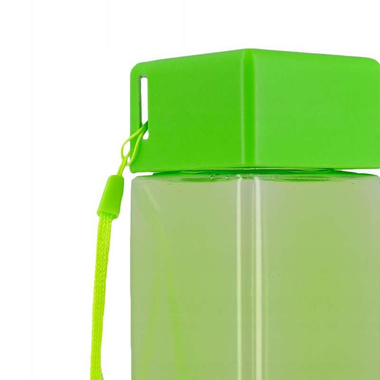 MAŁA Butelka na WODĘ SOK 480 ml KWADRATOWA Szara