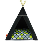 Legowisko TIPI - Zielone grochy