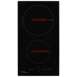 Płyta indukcyjna z 2 palnikami, dotykowa, szklana, 3500 W