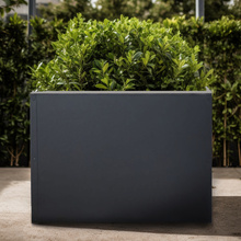 Donica ogrodowa metalowa kwadratowa 100x100x70 RAL7016 antracyt