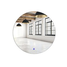 Lustro okrągłe LED 50 cm Włącznik dotykowy LOFT