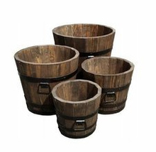 Drewniana donica 18 litrów kolor palisander