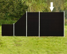 Płot panelowy jednostronny 180x180 Jasny orzech