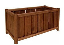 Donica drewniana 360 x 750 mm impregnacja brąz