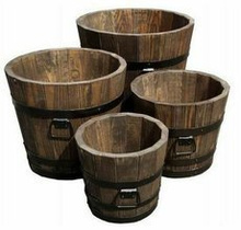 Drewniana donica 60 litrów kolor palisander