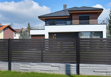 Przęsło ogrodzeniowe poziome 200x120 RAL7016 poziome