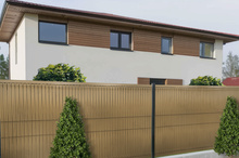 Osłona podwyższająca do paneli 3D pasująca do wysokości 123, 153 x 250 RD08 słomkowy