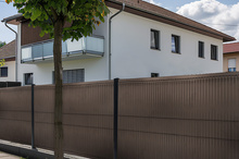 Listwy ogrodzeniowe pionowe 153 x 250  RD 02 ciemny brąz