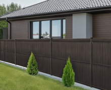 Listwy ogrodzeniowe pionowe szerokie 173 x 250 RD02 ciemny brąz