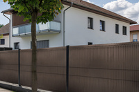 Listwy ogrodzeniowe pionowe szerokie 123 x 250  RD01 jasny brąz