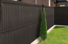  Listwy ogrodzeniowe pionowe szerokie 153 x 250  RD 02 ciemny brąz