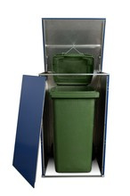 Osłona (obudowa) do kosza niebieska pojedyncza 