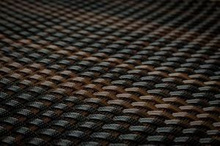 Mata rattanowa dwustronna mix brąz RD06