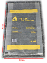 Mocne worki foliowe do pelletu 38x70 cm, 0,06 mm – pakiet 200 sztuk