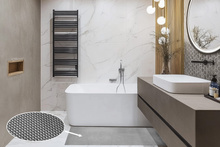  Mata do bagażnika samochodu , łazienki o szerokości  90 cm szary