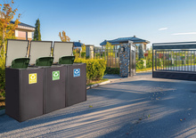 Obudowa kosza na śmieci 3 segmentowa