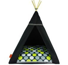 Legowisko TIPI - Zielone grochy
