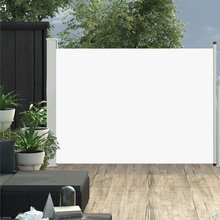   Wysuwana markiza boczna na taras, 100 x 500 cm, kremowa