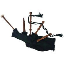   Dudy szkockie dla dzieci w zielono-czarną kratę Watch