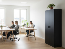 Szafa metalowa biurowa RAL 7016 100×200×40 cm, 5 półek