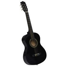  Gitara klasyczna dla początkujących i dzieci, czarna, 1/2, 34"