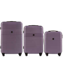 5398-3, Komplet 3 walizek Wings L,M,S, Calm Purple