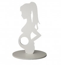 Figurka stojąca ciążatka na USG biała