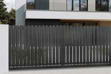 Brama przesuwana wjazdowa pionowa 4x1,5 m RAL 7016 antracyt