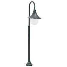   Lampa ogrodowa na słupku, 120 cm, E27, aluminium, ciemnozielona