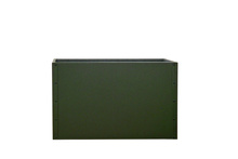 Donica ogrodowa metalowa  110x36x70 RAL620 zielona