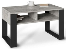 Stolik kawowy beton czarny ława loft retro